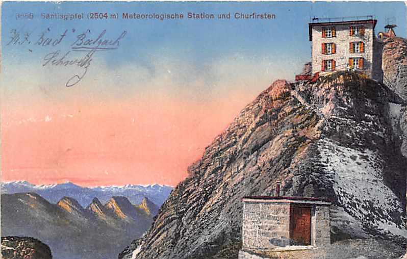 Säntis, Meteorologische Station und Churfirsten