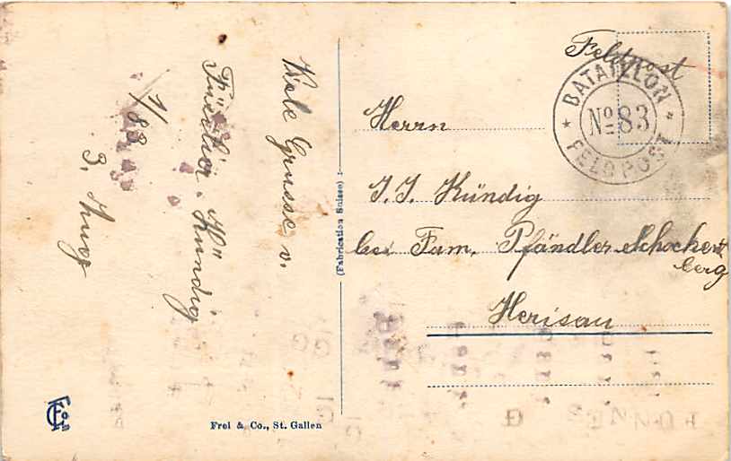 Urnäsch, Rossfall, Gasthaus Rossfall mit Säntis