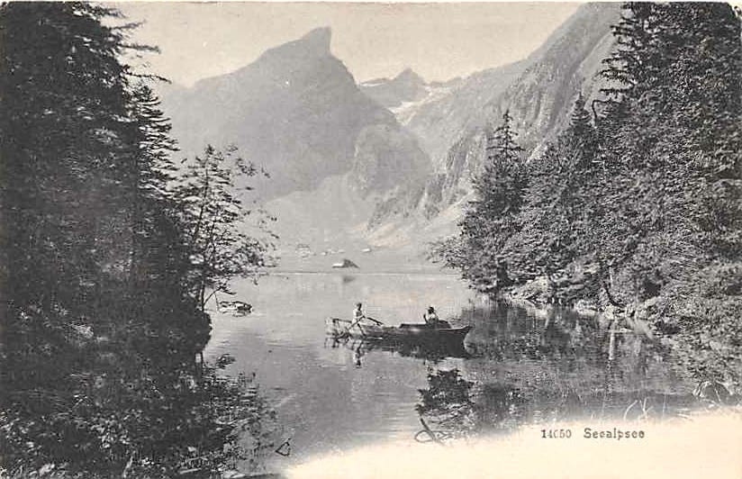 Seealpsee, mit Ruderboot