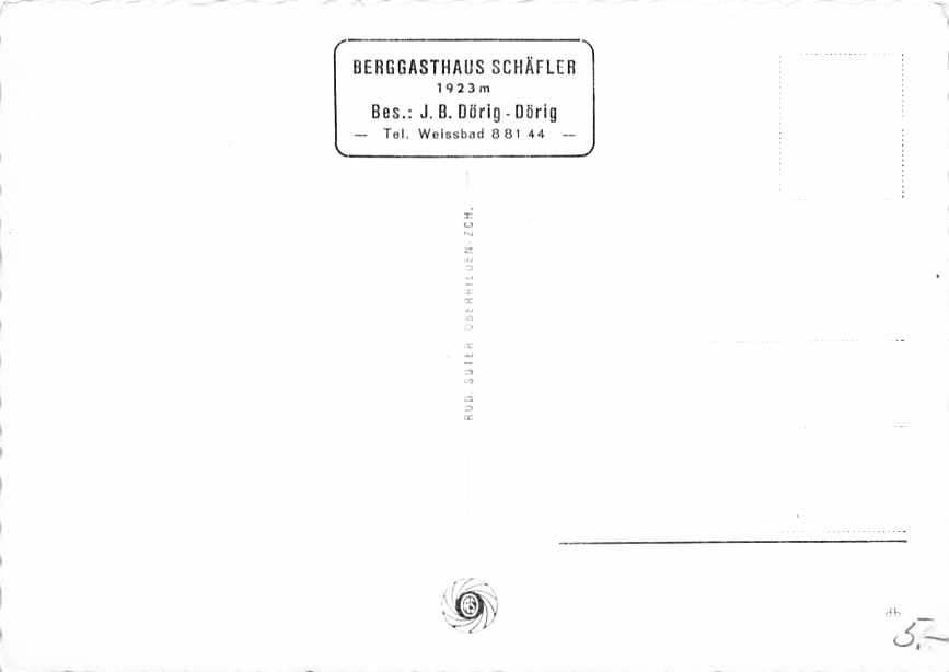 Schäfler, Berggasthaus, Hoher Kasten, Alpsiegel