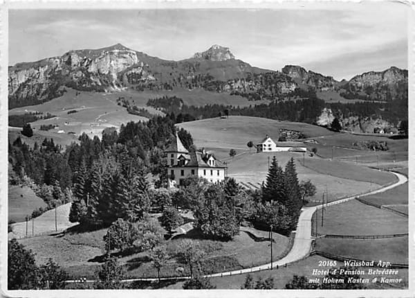 Weissbad, Hotel Belvedere, Hoher Kasten, Kamor