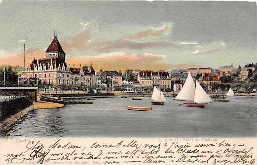 Ouchy, Le Port et l'Hotel du Chateau