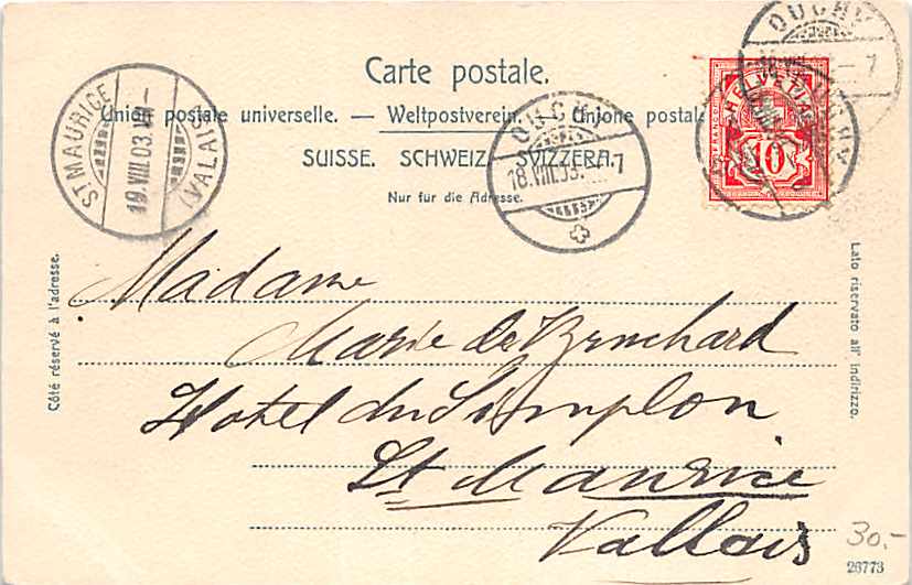 Ouchy, Le Port et l'Hotel du Chateau