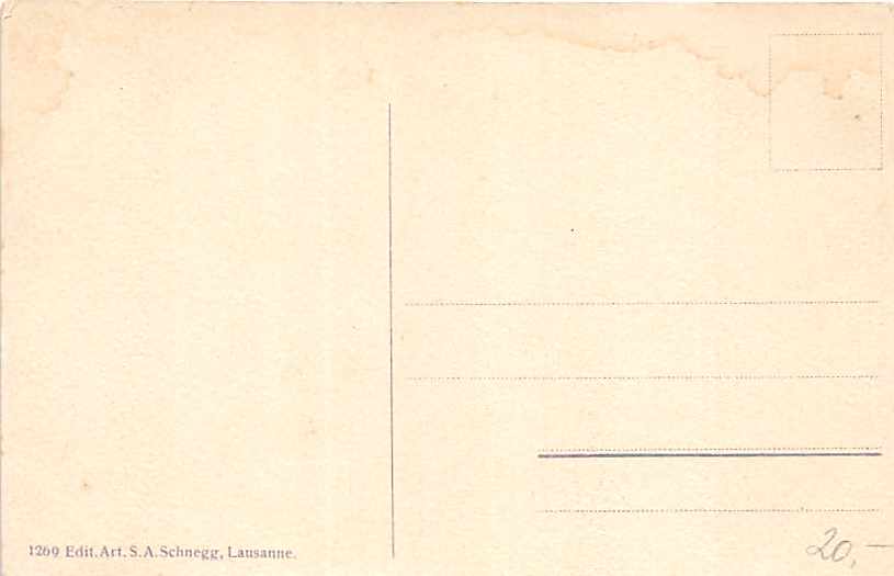 Morges, vue generale et le Mont Blanc