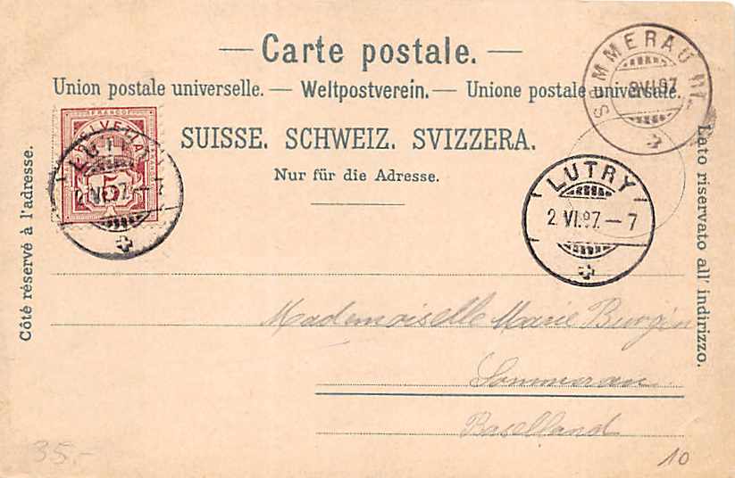 Clarens Montreux, Lithokarte