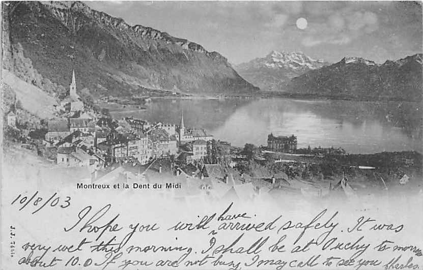Montreux, Mondschein