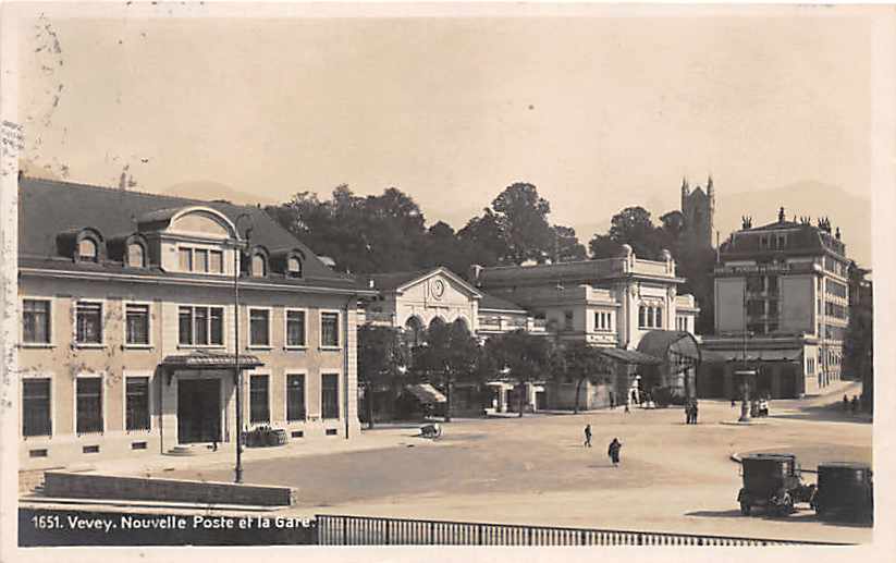 Vevey, Nouvelle Poste et la Gare, Oldtimer