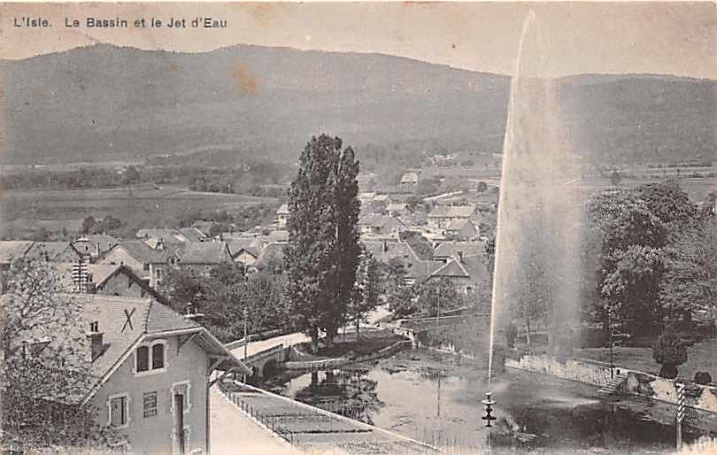 L'Isle, le Bassin et le Jet d'Eau