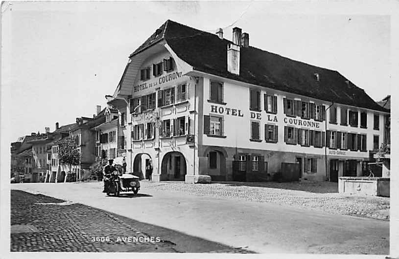 Avenches, Hotel de la Couronne, Seitenwagen