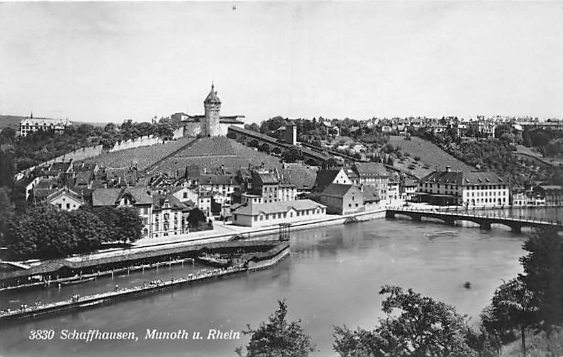 Schaffhausen, Munot und Rhein