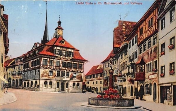 Stein am Rhein, Rathausplatz und Rathaus