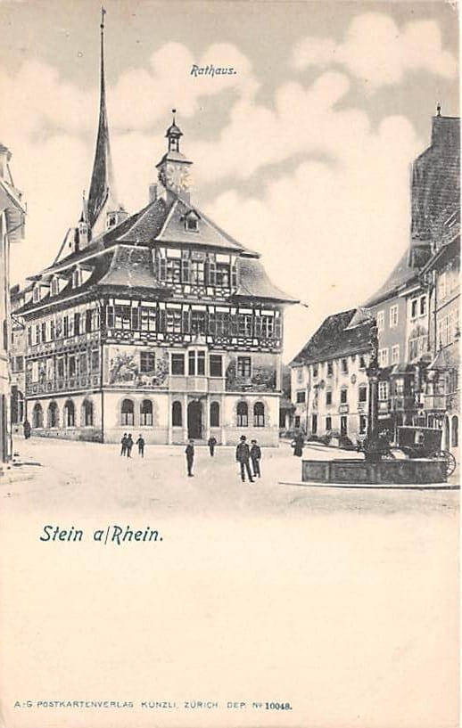 Stein am Rhein, Rathausplatz und Rathaus