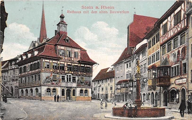 Stein am Rhein, Rathausplatz und Rathaus