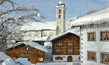 GR - Laax, Dorfpartie