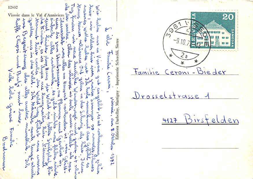 VS - Vissoie, Val d'Anniviers