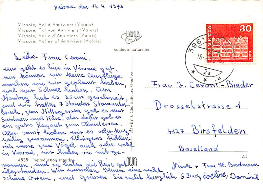 VS - Vissoie, Val d'Anniviers