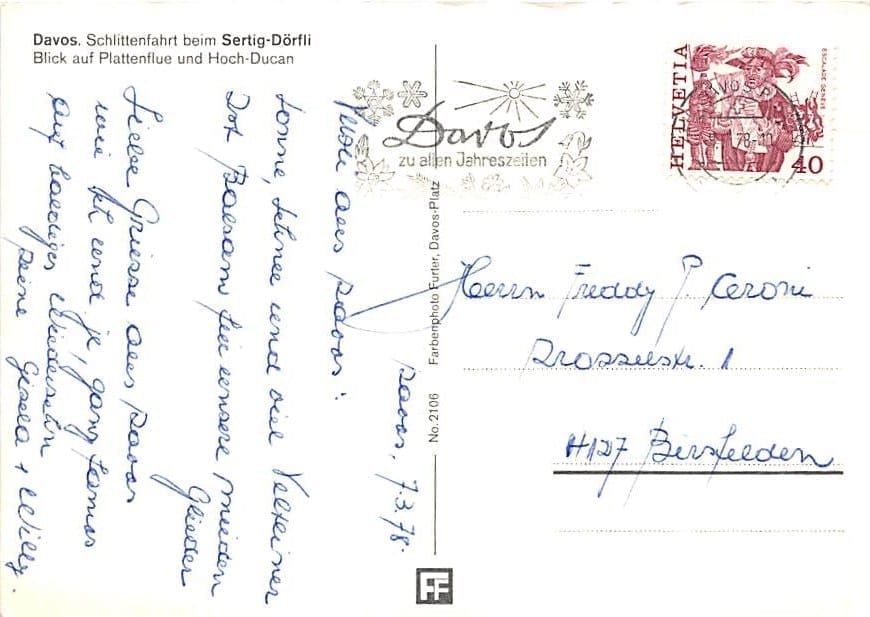 GR - Davos, Schlittenfahrt, Sertig-Dörfli