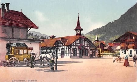 Zweisimmen, Bahnhof