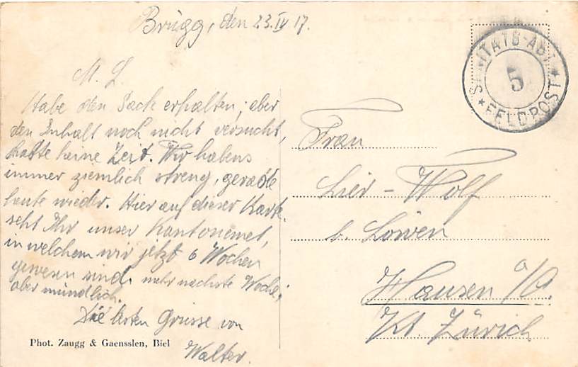 Brügg BE, Restaurant zum Bahnhof