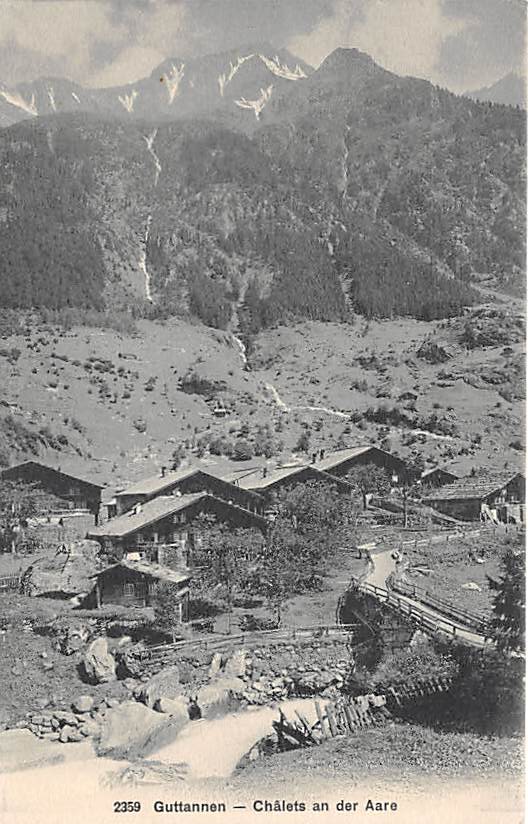 Guttannen, Chalets an der Aare