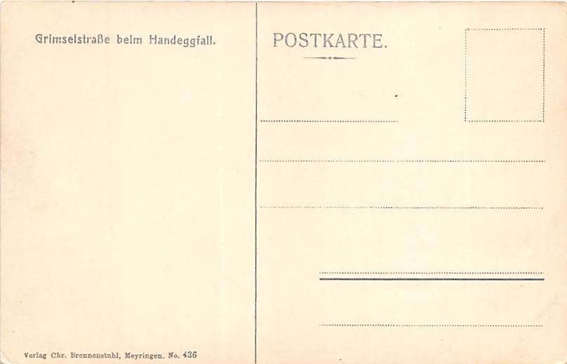 Grimselstrasse, beim Handeggfall