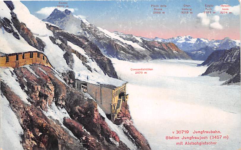 Jungfraubahn, Station Jungfraubahn, Aletschgletscher