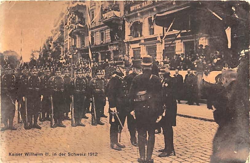 Kaiser Wilhelm II in der Schweiz 1912