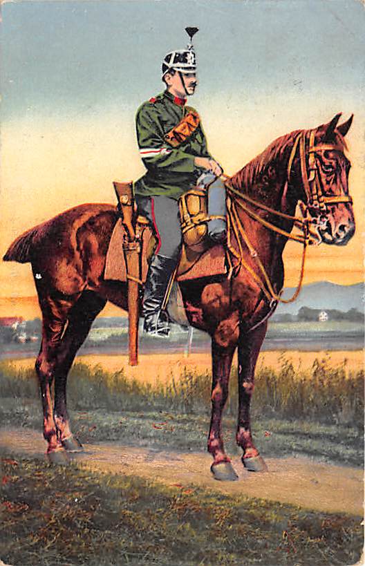 Reiter, Soldat mit Pferd