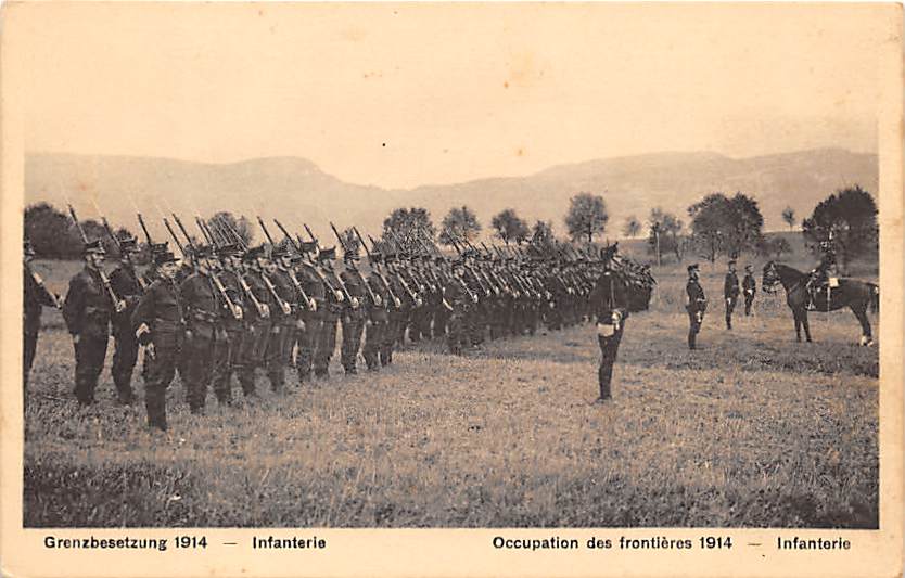 Grenzbesetzung 1914, Infanterie