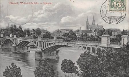 Basel, Wettsteinbrücke und Münster