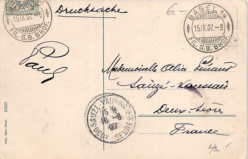 Basel, Wettsteinbrücke und Münster