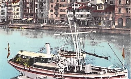 Zürich, Limmatquai, Schiff