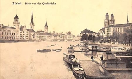 Zürich, Blick von der Quaibrücke
