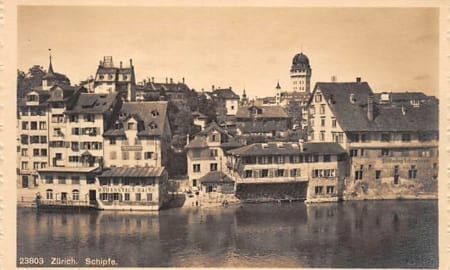 Zürich, Schipfe, Badanstalt