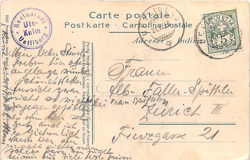 Zürich, Uetliberg, Utokulm