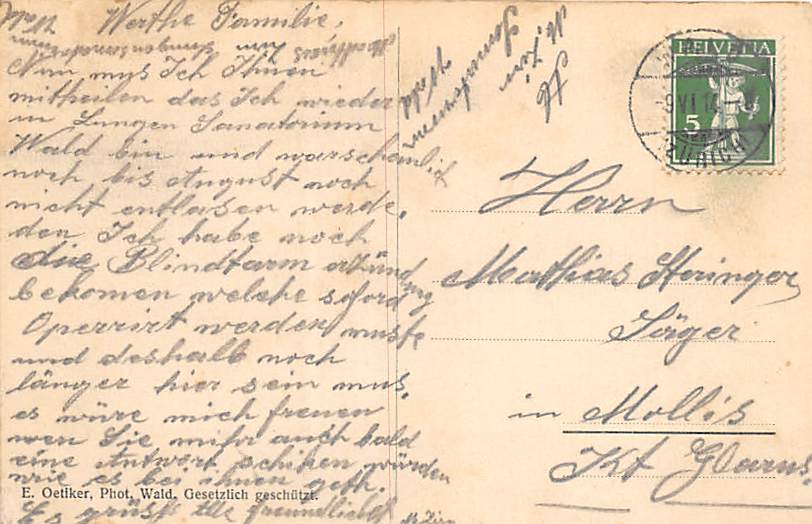 Wald ZH, Zürcher Sanatorium