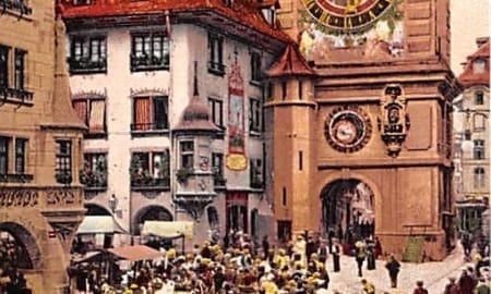 Bern, Zeitglockenturm, belebt