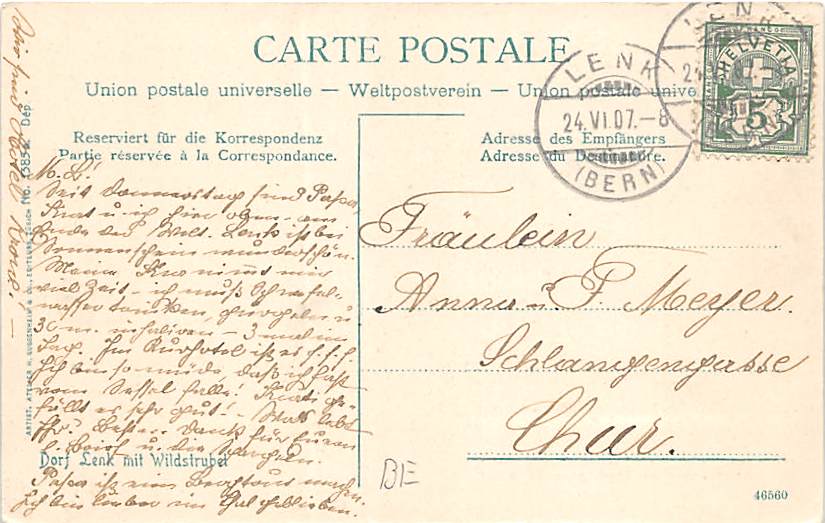 Lenk, Dorf mit Wildstrubel