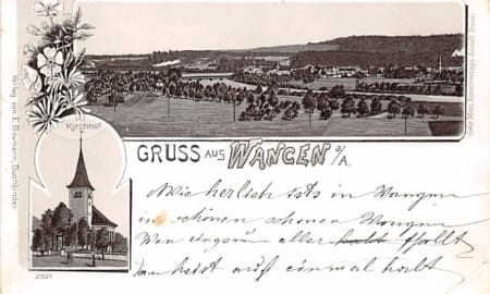 Wangen, Gruss aus Wangen, Kirchhof