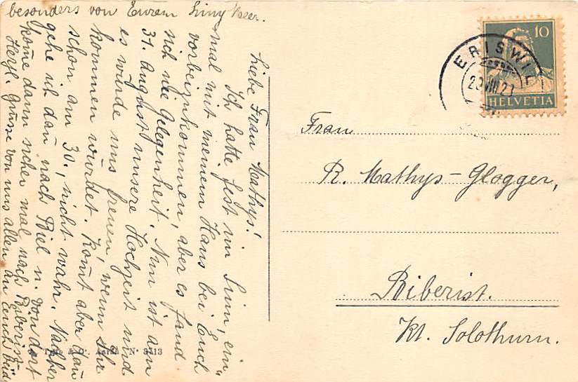 Eriswil, Brunnenplatz, belebt