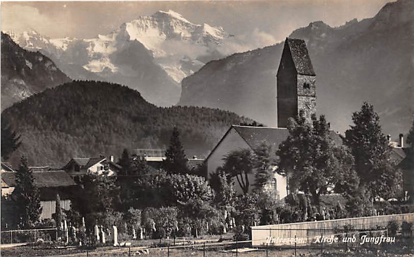 Unterseen, Kirche und Jungfrau