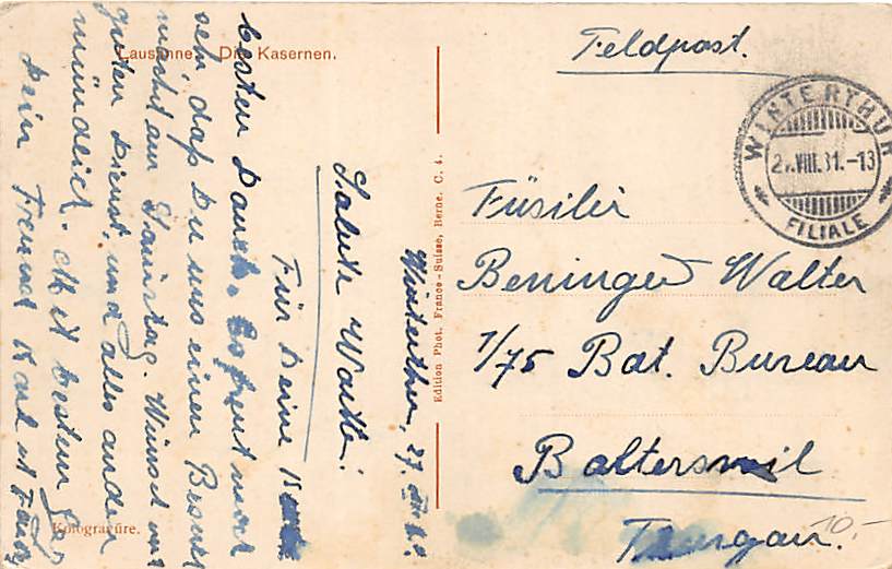 Lausanne, La cour de la Caserne