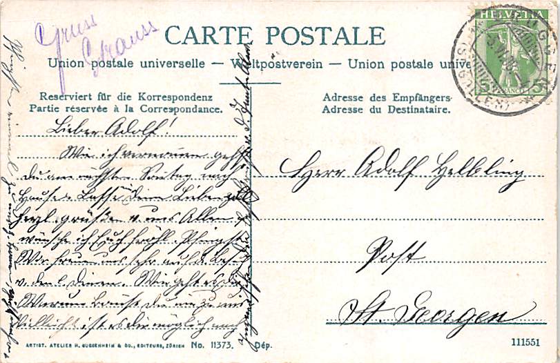 St.Gallen, Neue Brücke, Felsenstrasse