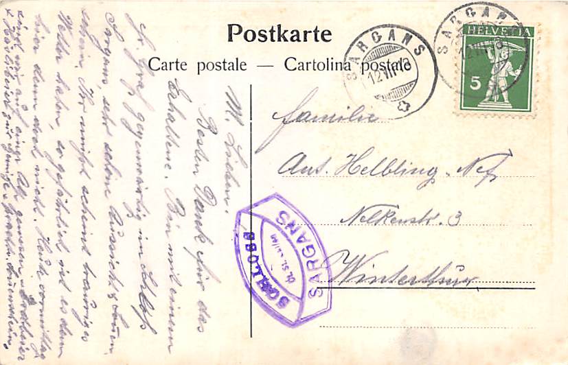 Sargans, Schloss Sargans und Falknis