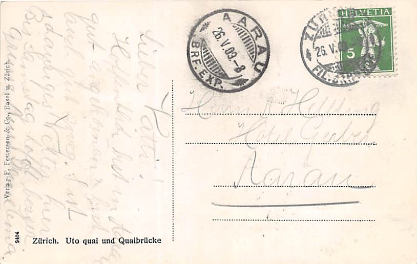 Zürich, Utoquai und Quaibrücke