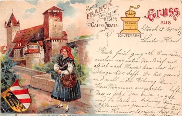 Nürnberg, Franck Caffee Zusatz, Litho