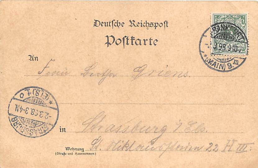 Frankfurt a.M., Inneres Hauptbahnhof, Litho