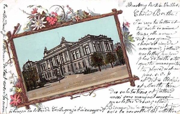 Strassburg, Landesausschussgebäude, Litho