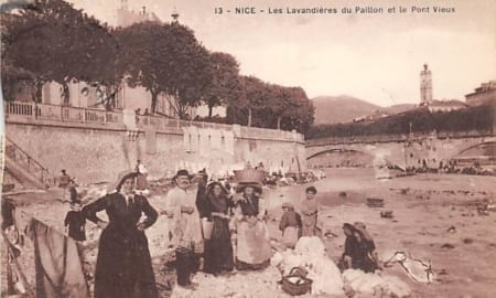 Nice, Les Lavandières du Paillon et le Pont Vieux