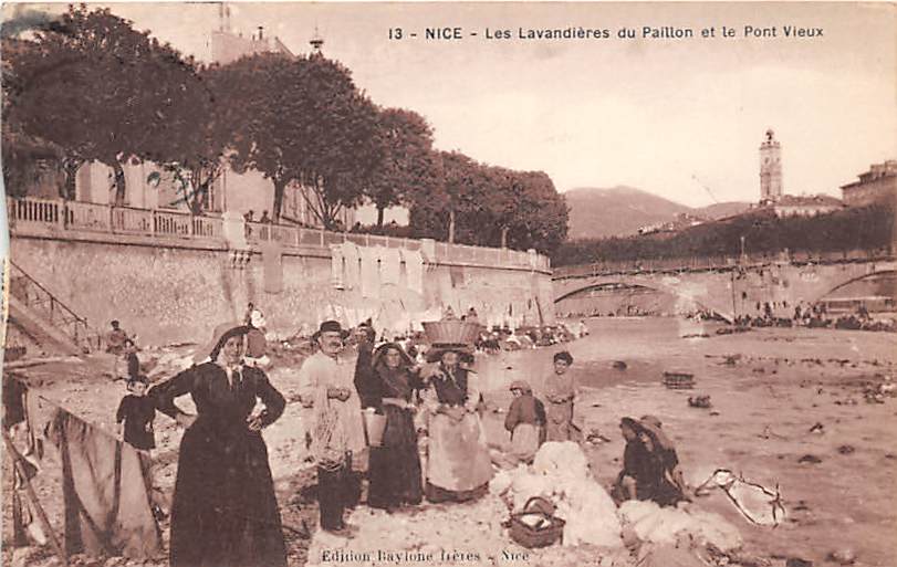 Nice, Les Lavandières du Paillon et le Pont Vieux